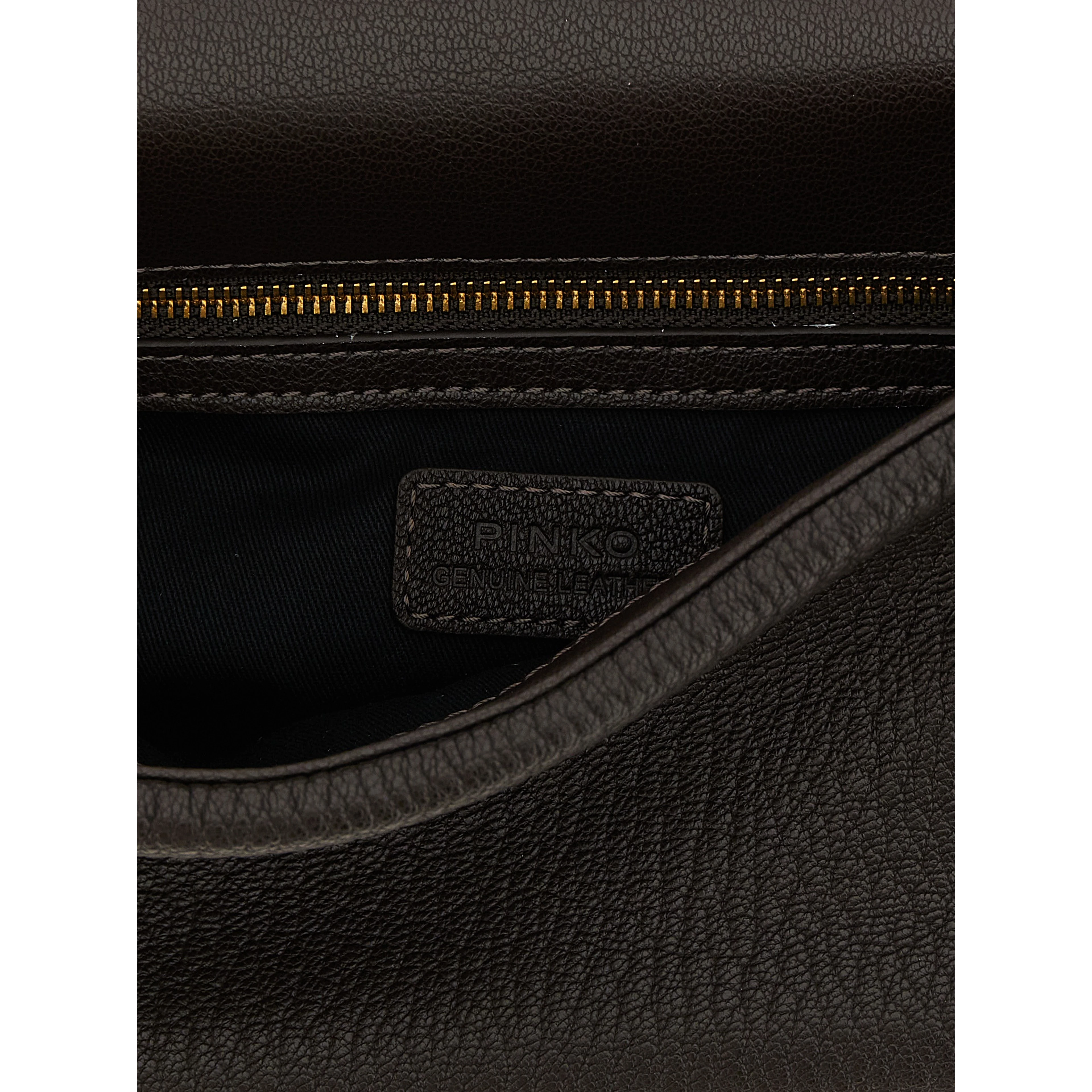Brown Lamb Leather Crossbody Bag