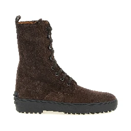 Brown Calfskin Ankle Boots