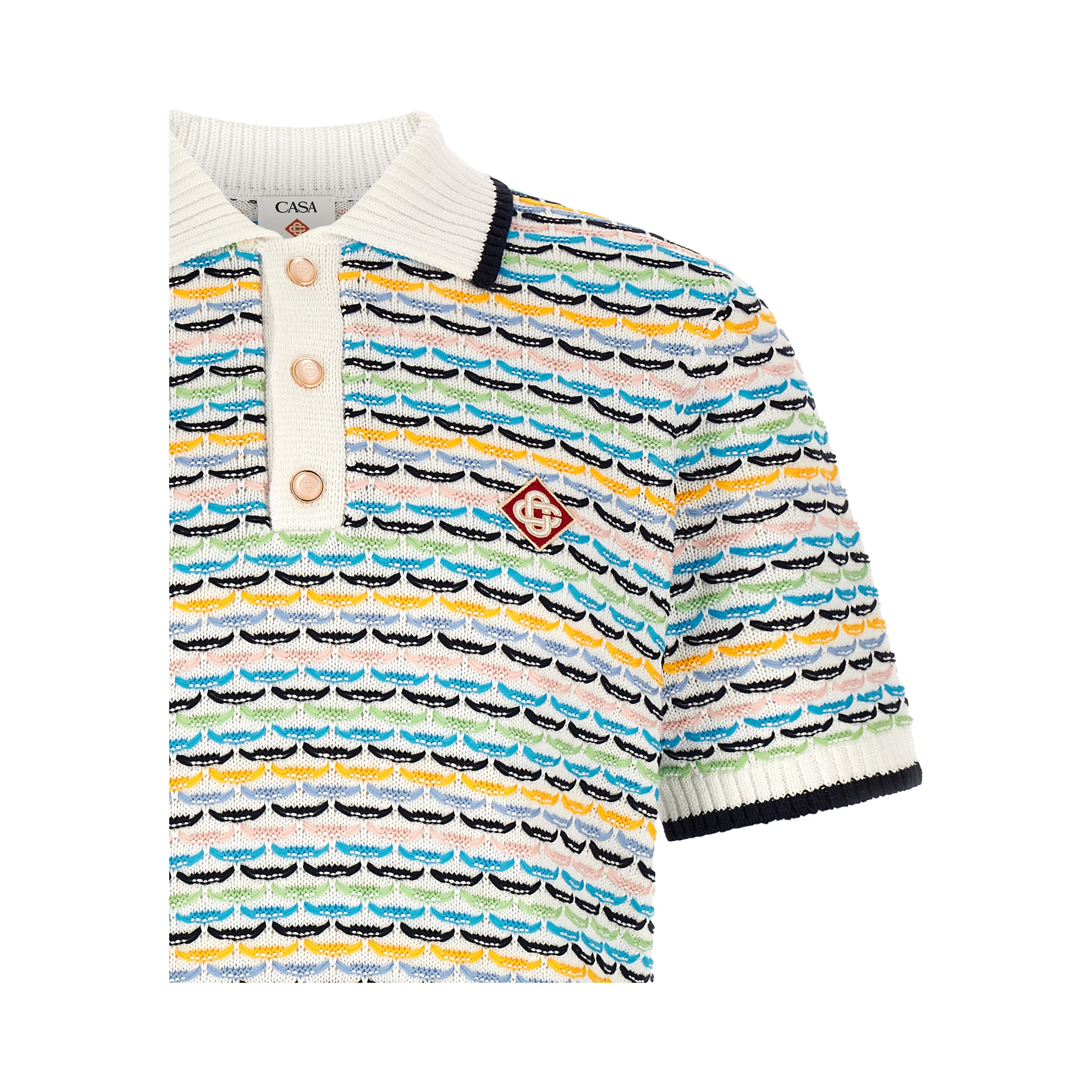 Multicolor Cotton Polo Shirt