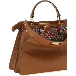 Brown Calfskin Crossbody Bag