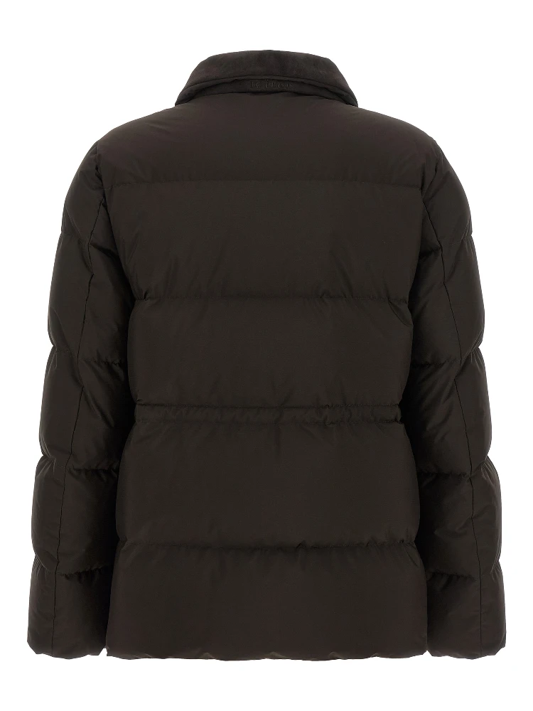 Brown Polyamide Full-Length Jacket alternative