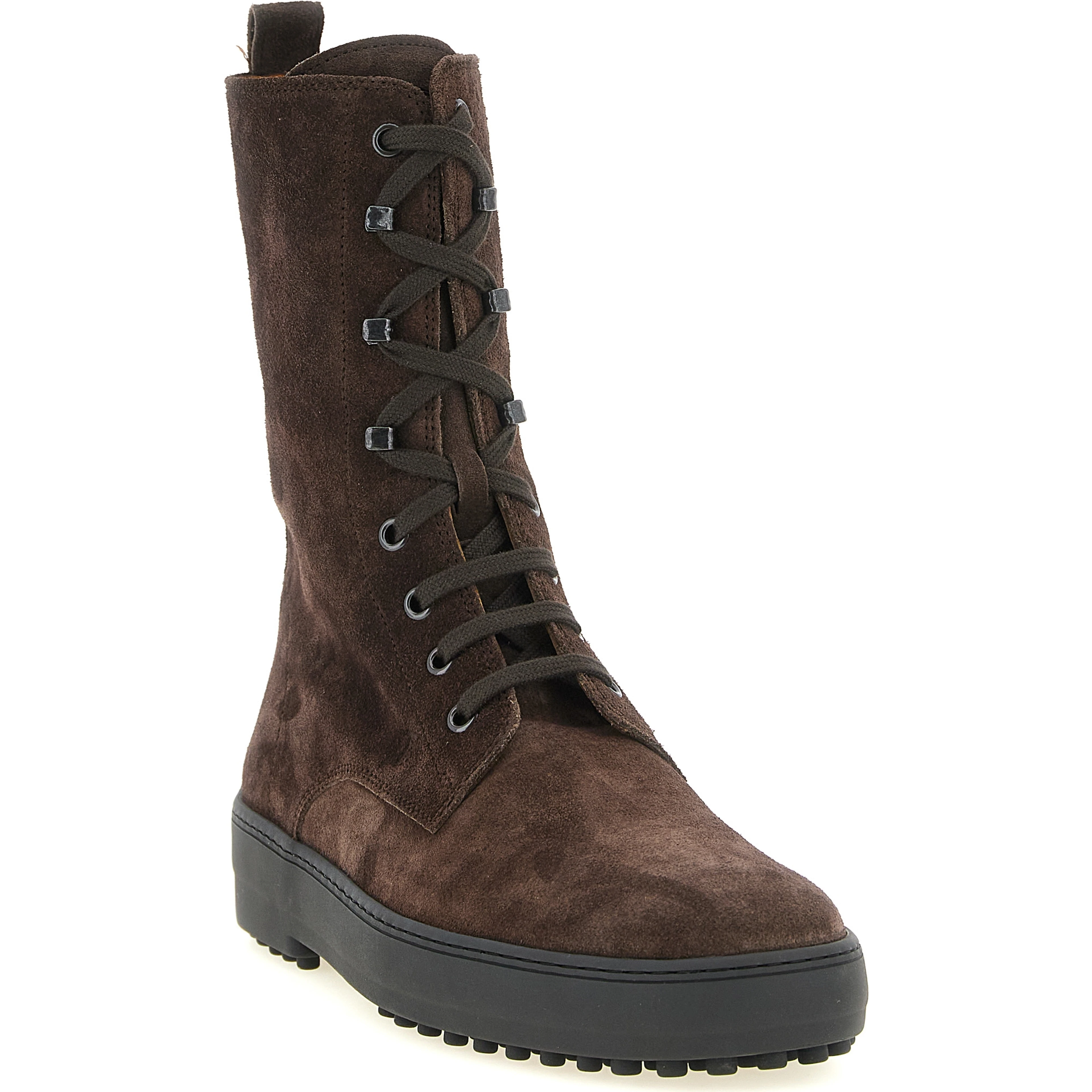 Brown Calfskin Ankle Boots
