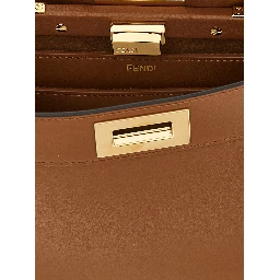 Brown Calfskin Crossbody Bag