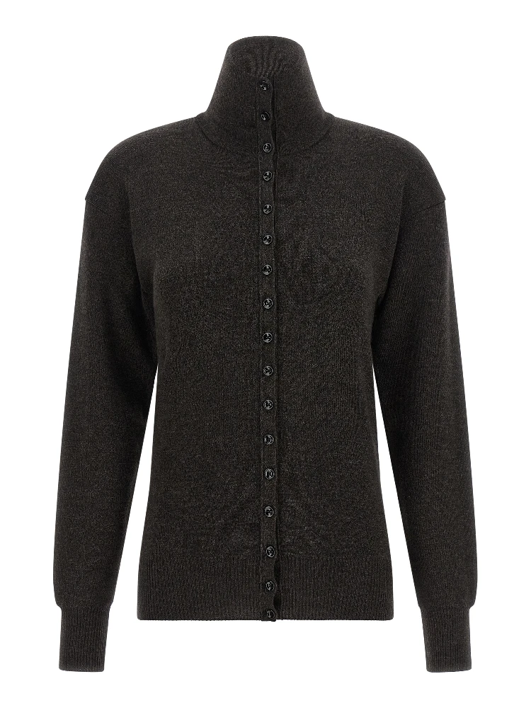 Brown Wool Cardigan