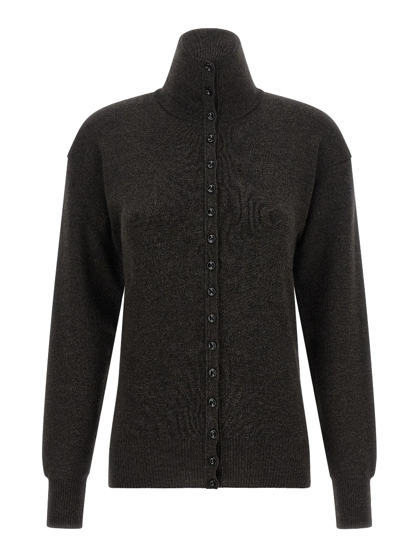 Brown Wool Cardigan
