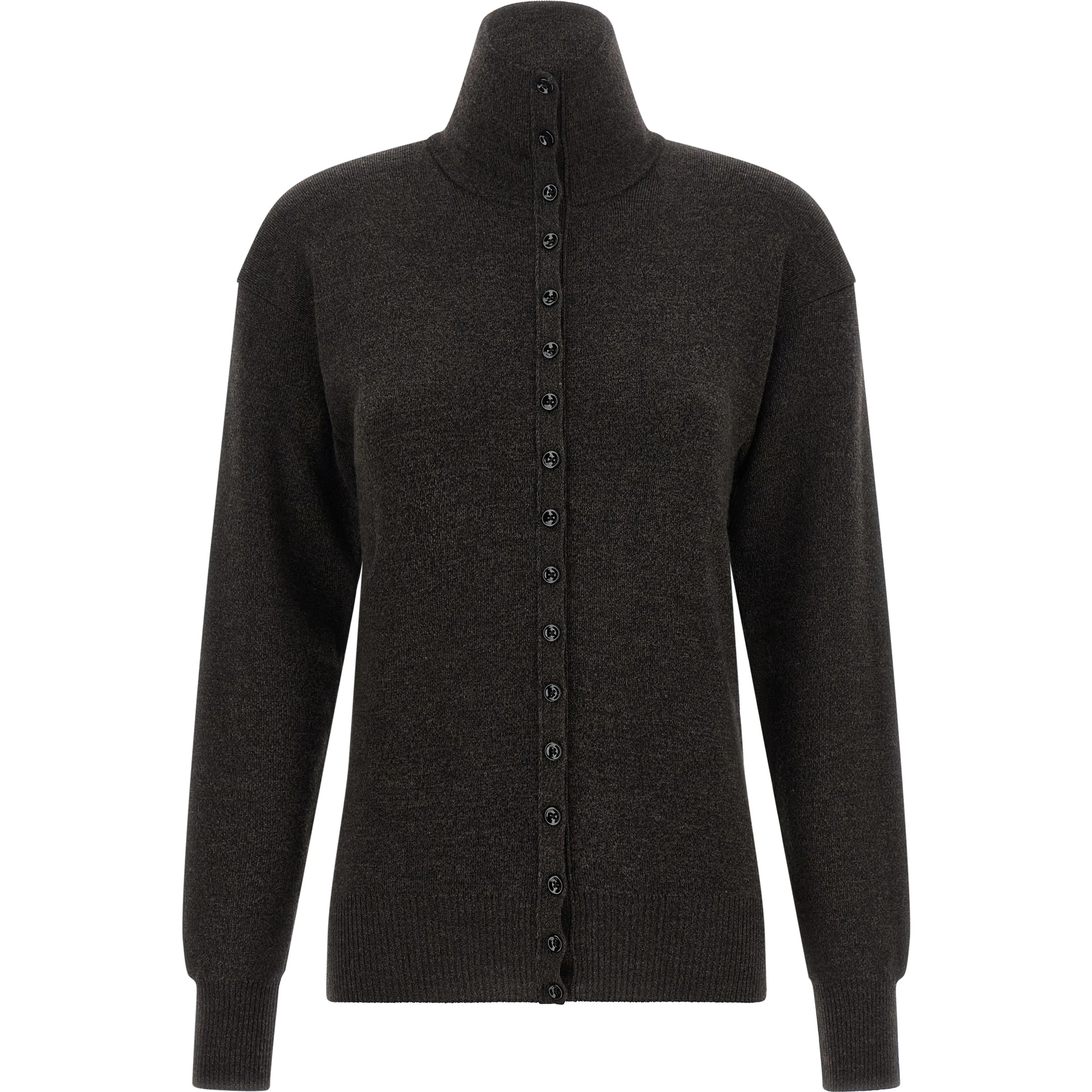 Brown Wool Cardigan