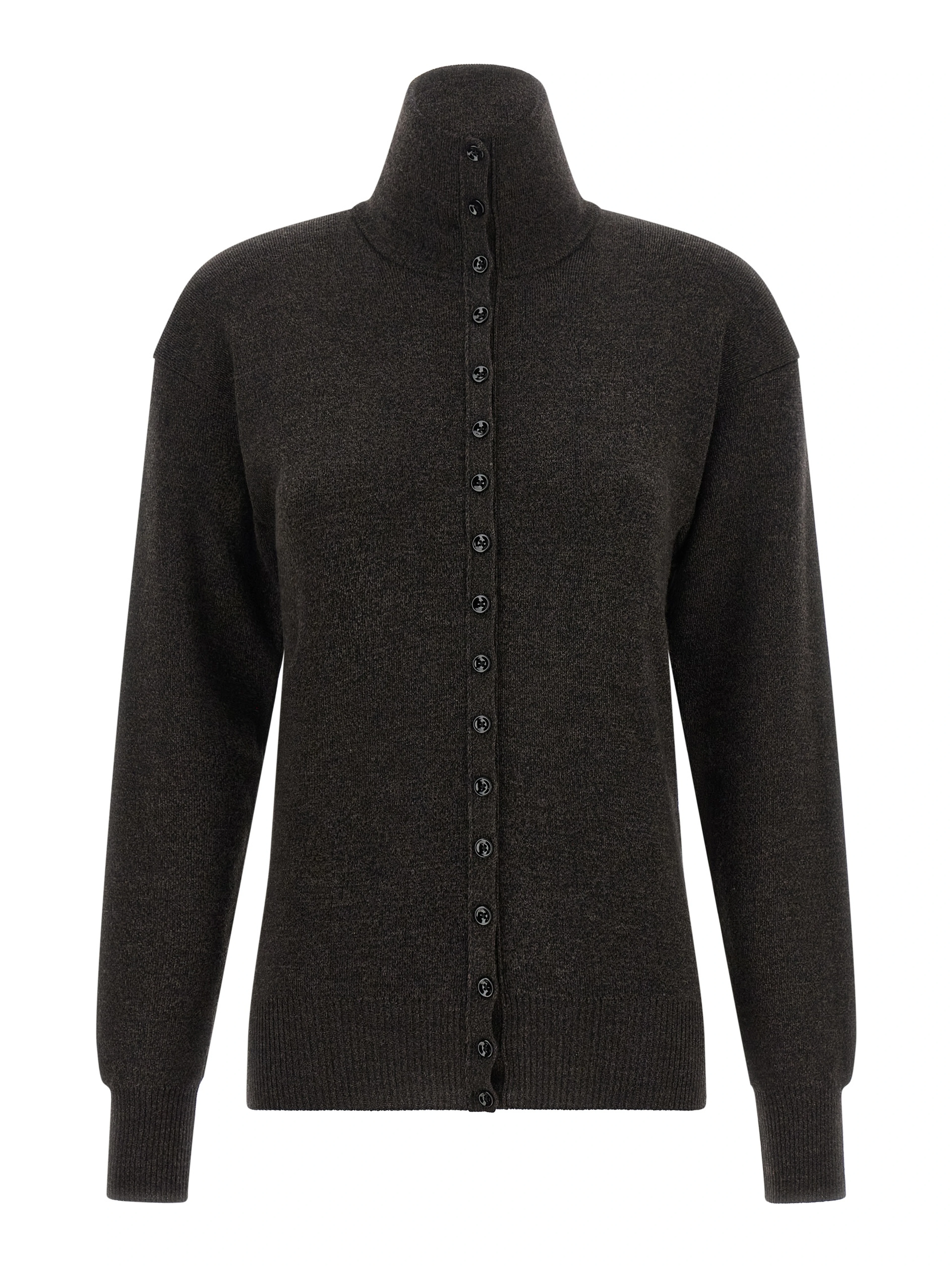 Brown Wool Cardigan