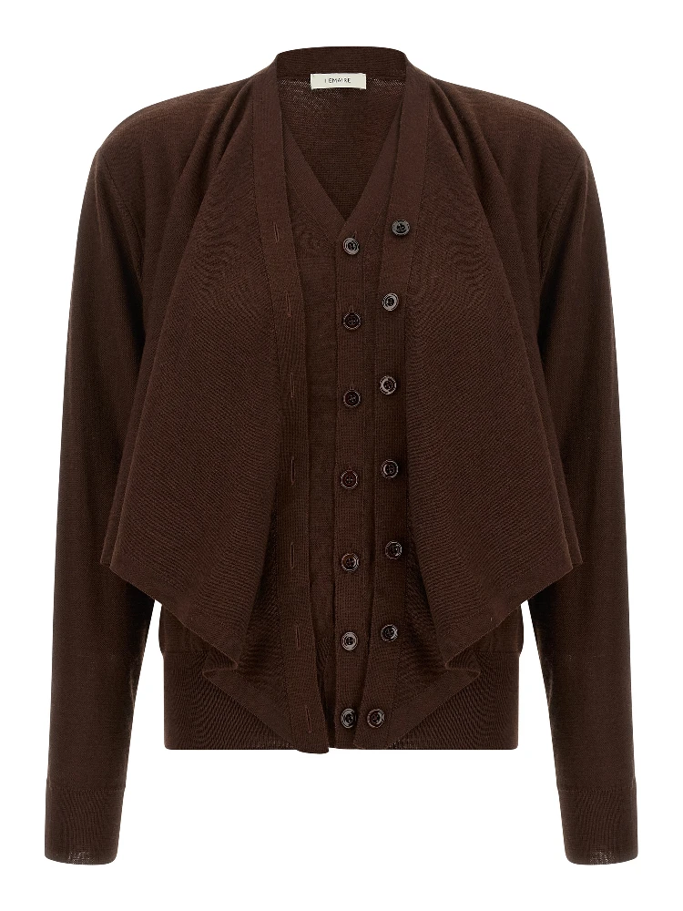 Bordeaux Wool Cardigan