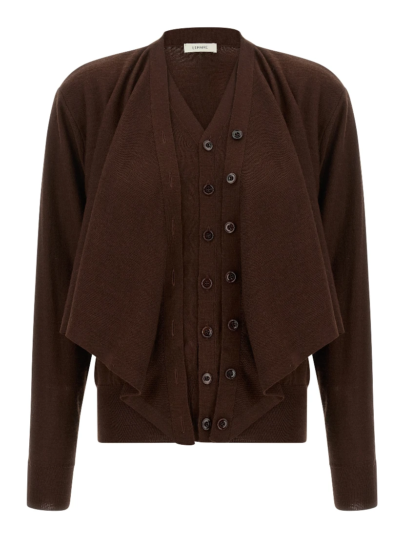 Bordeaux Wool Cardigan