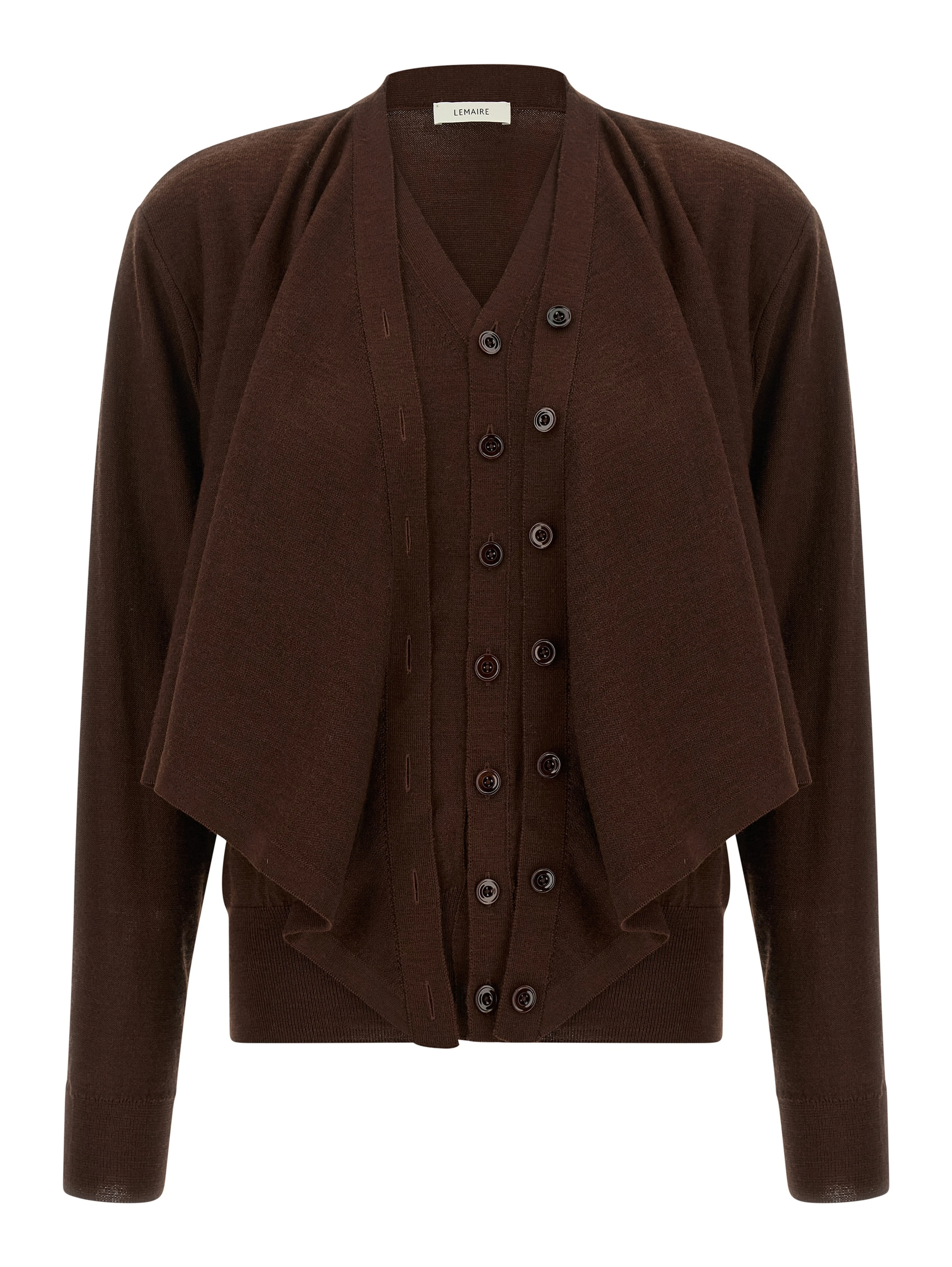 Bordeaux Wool Cardigan