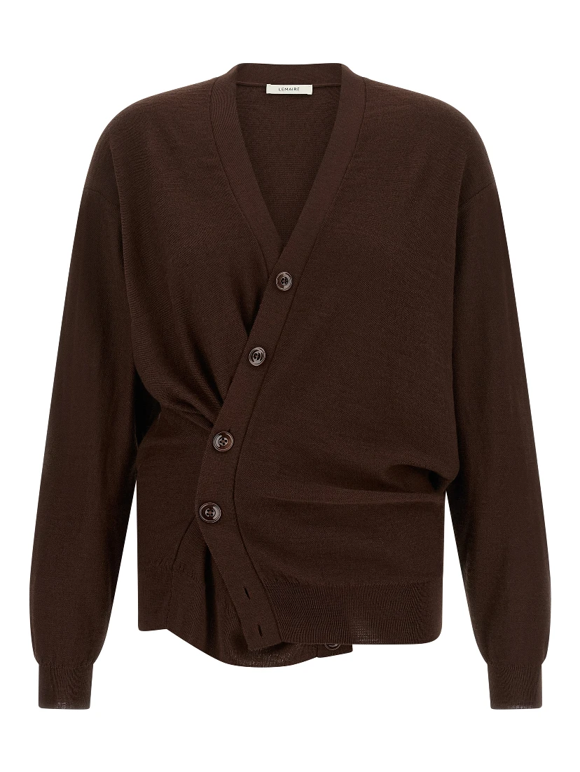 Bordeaux Wool Cardigan