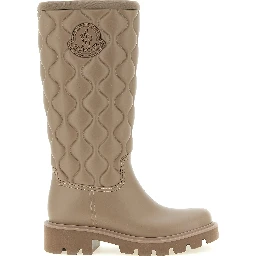 Beige Pvc Over The Knee