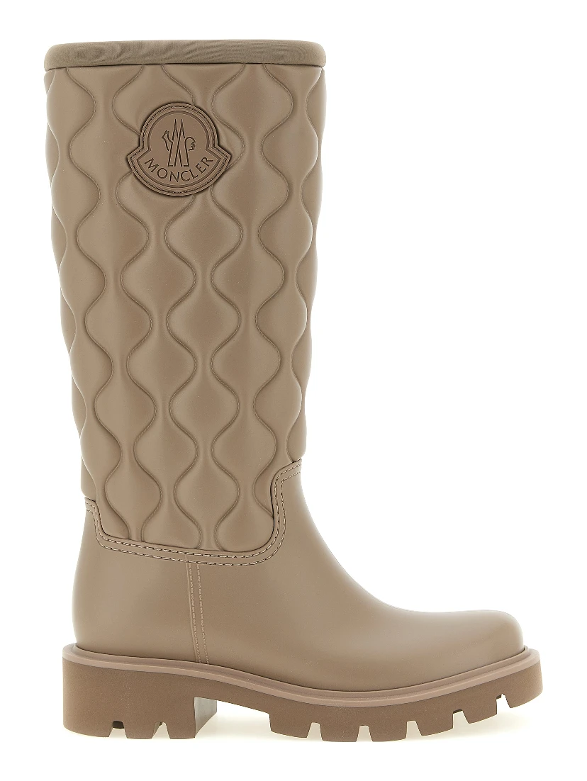 Beige Pvc Over The Knee