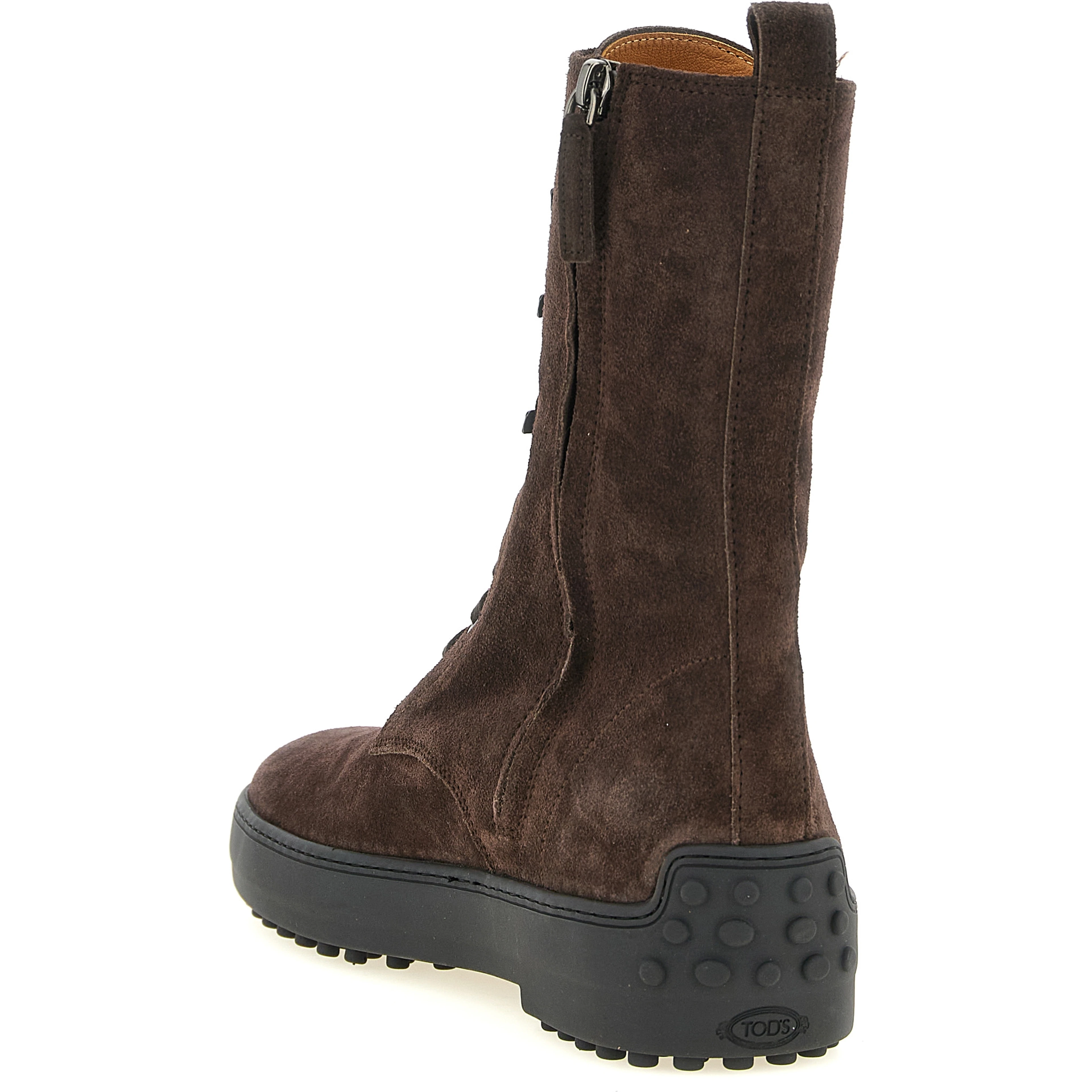 Brown Calfskin Ankle Boots