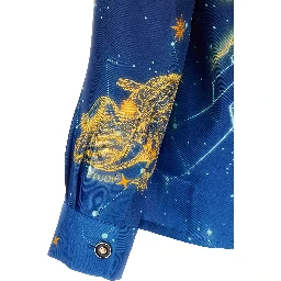 Blue Silk Blouse