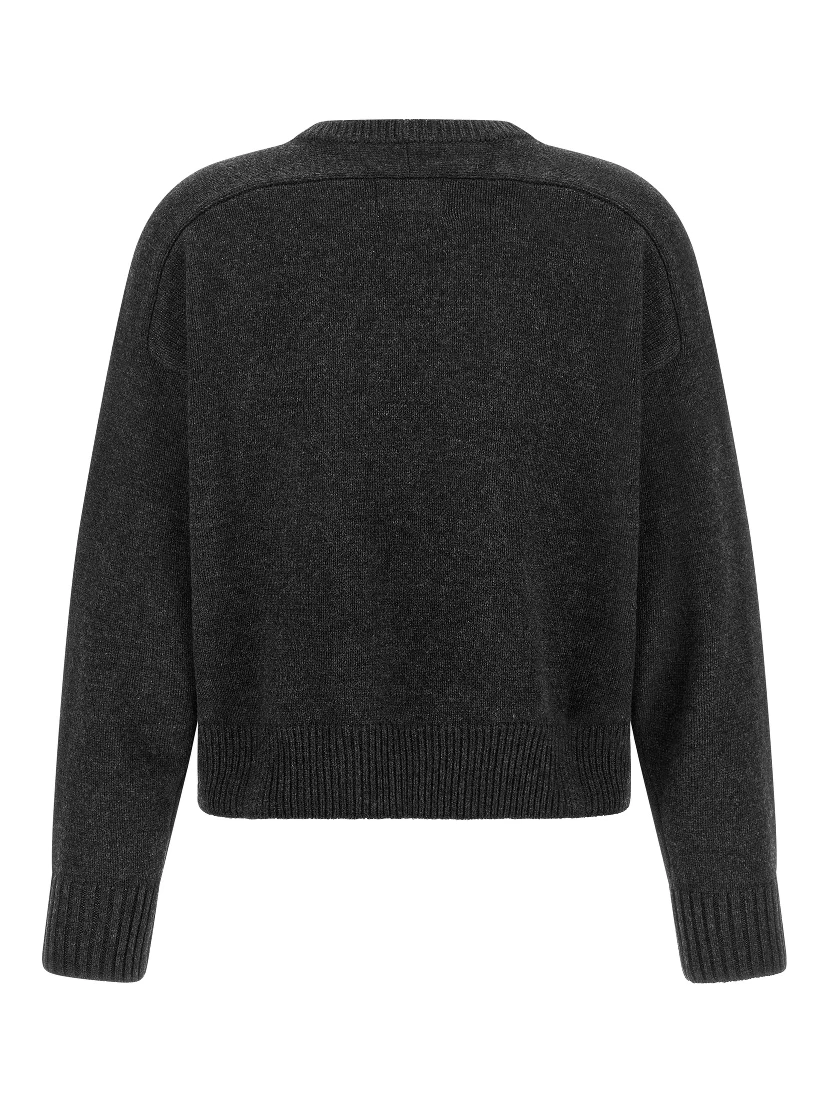 Gray Wool Cardigan
