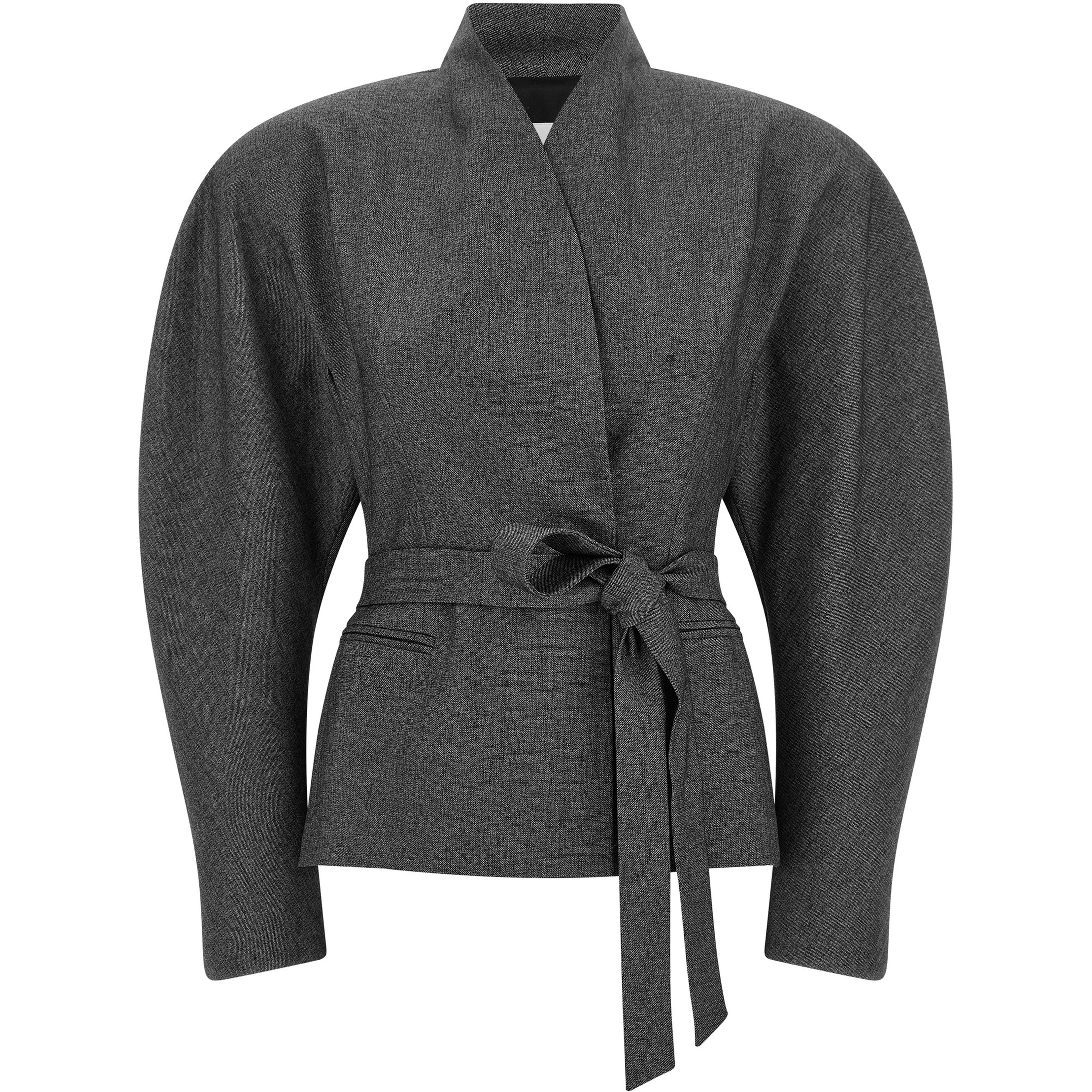 Gray Polyester Blazer