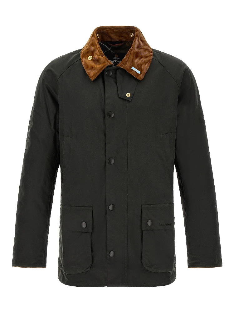 Bicolor Cotton Shell Jacket