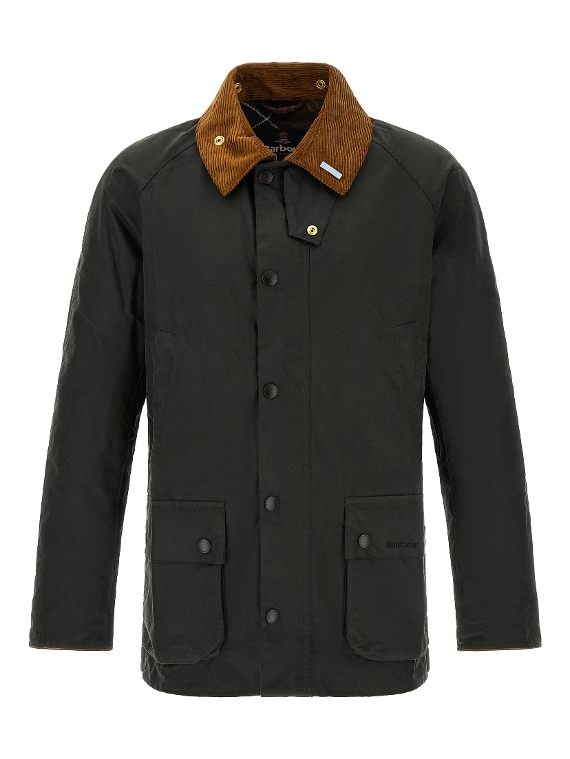 Bicolor Cotton Shell Jacket
