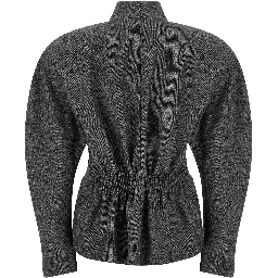 Gray Polyester Blazer
