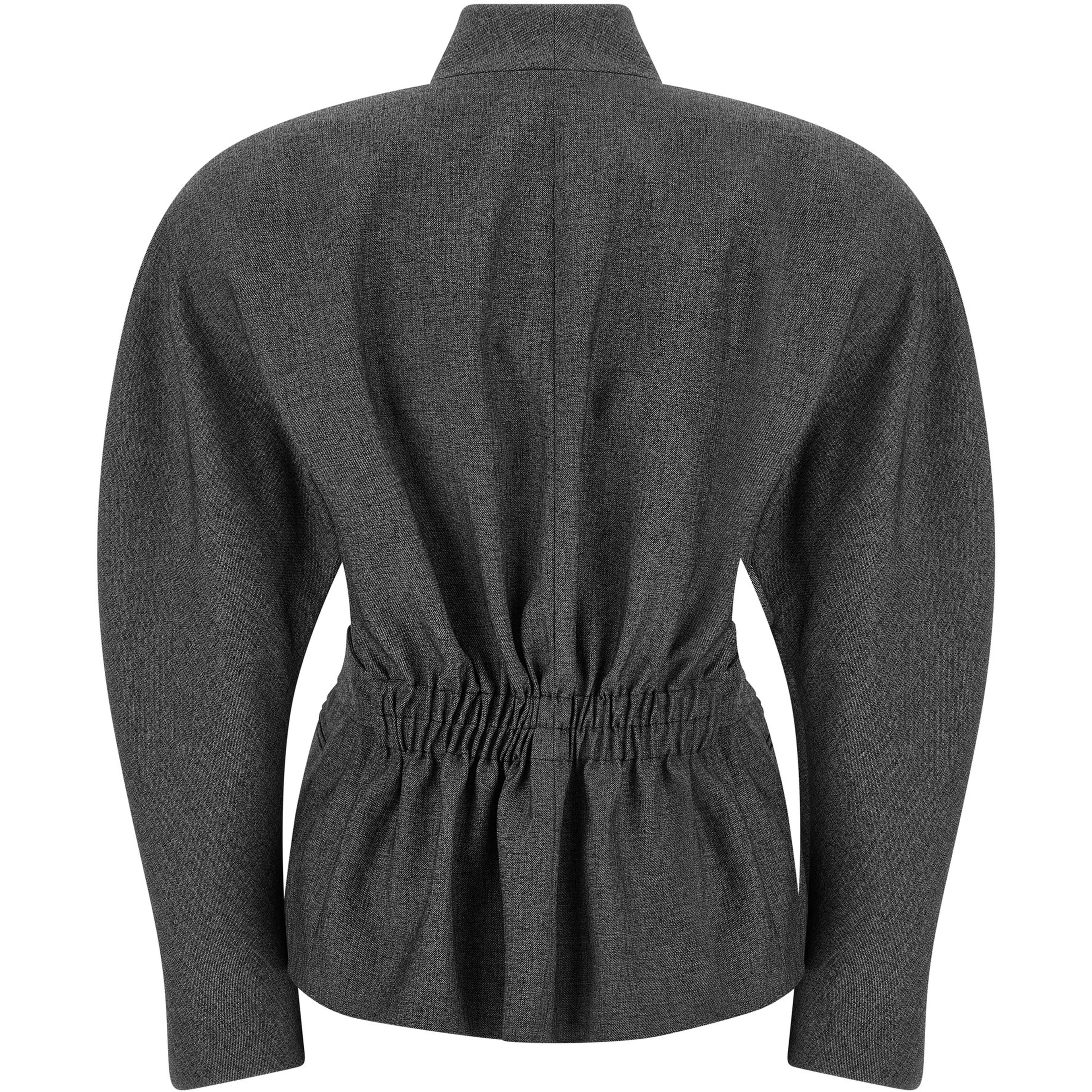 Gray Polyester Blazer