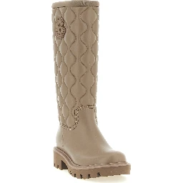 Beige Pvc Over The Knee
