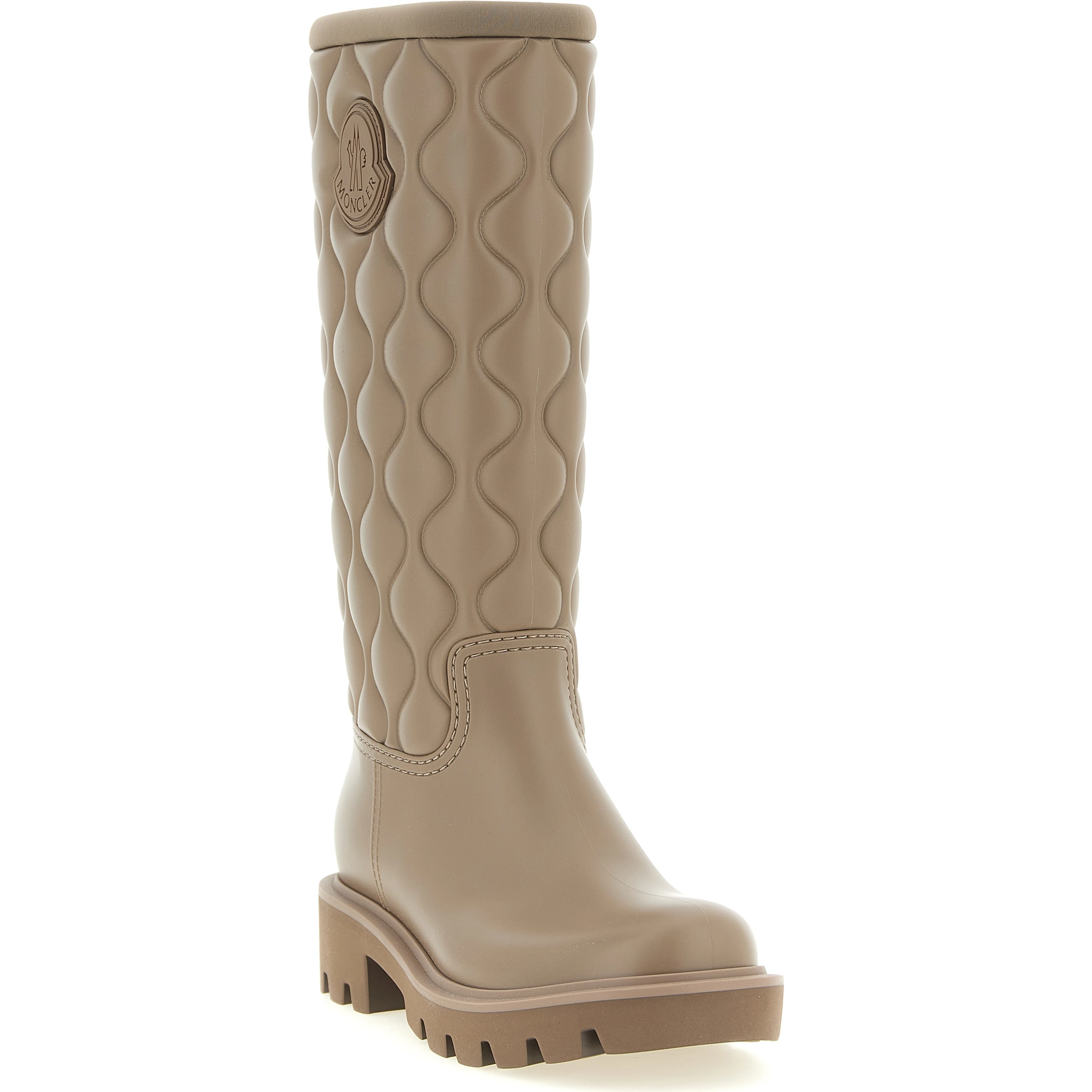 Beige Pvc Over The Knee