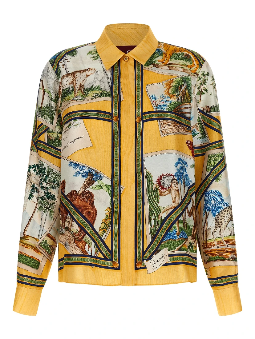 Multicolor Silk Blouse