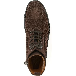 Brown Calfskin Ankle Boots