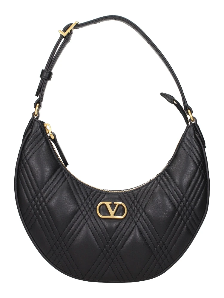 Black Leather Shoulder Bag