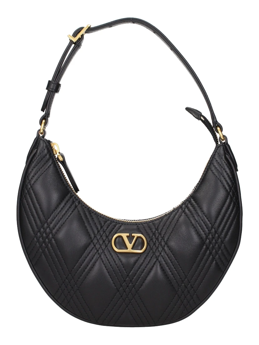 Black Leather Shoulder Bag