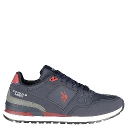 Blue Polyurethane Men's Sneaker