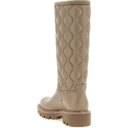 Beige Pvc Over The Knee