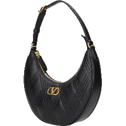 Black Leather Shoulder Bag