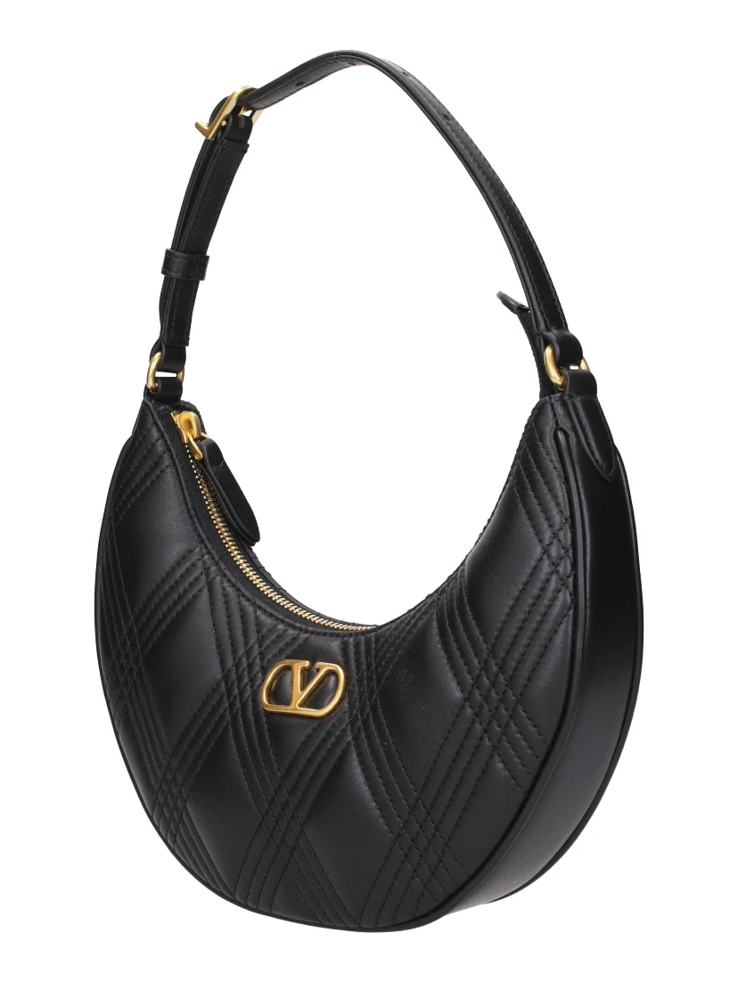 Black Leather Shoulder Bag