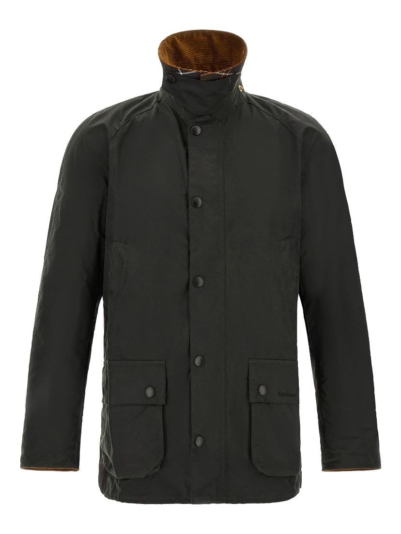 Bicolor Cotton Shell Jacket
