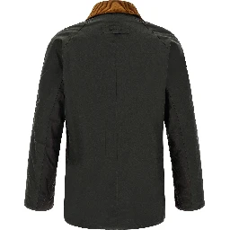 Bicolor Cotton Shell Jacket