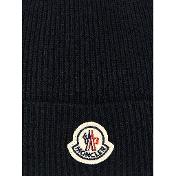 Blue Virgin Wool Beanie