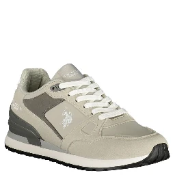 Grey Polyurethane Men's Sneaker