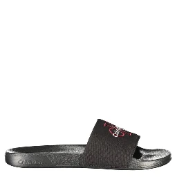 Black Polyester Men's Slipper