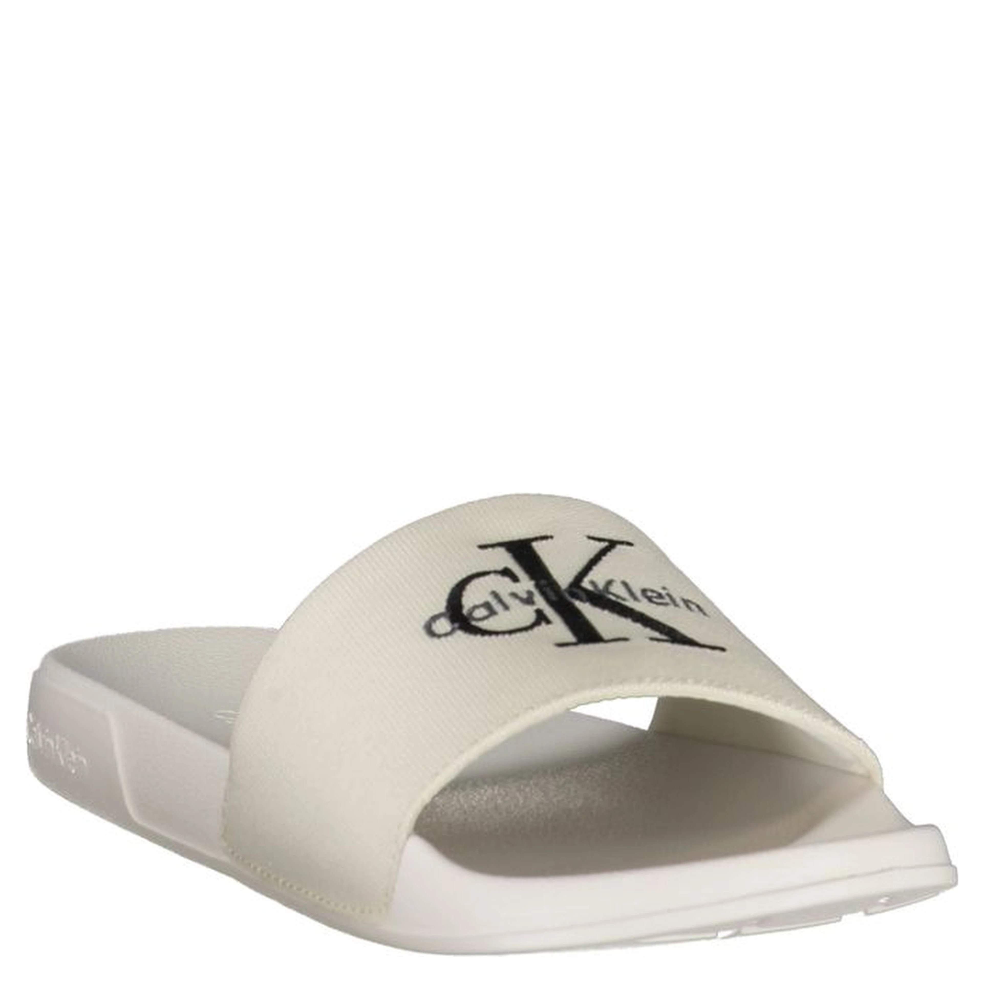 White Polyester Women's Slipper