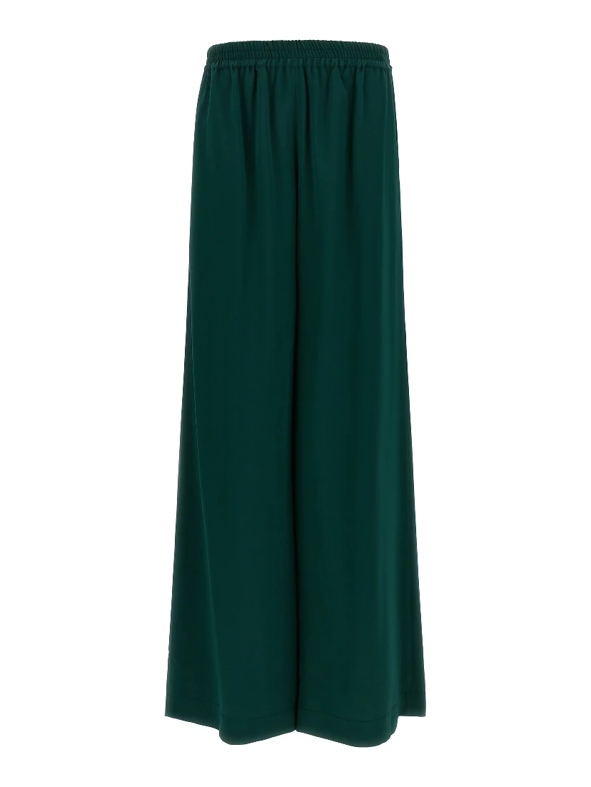 Bicolor Viscose Casual Pants