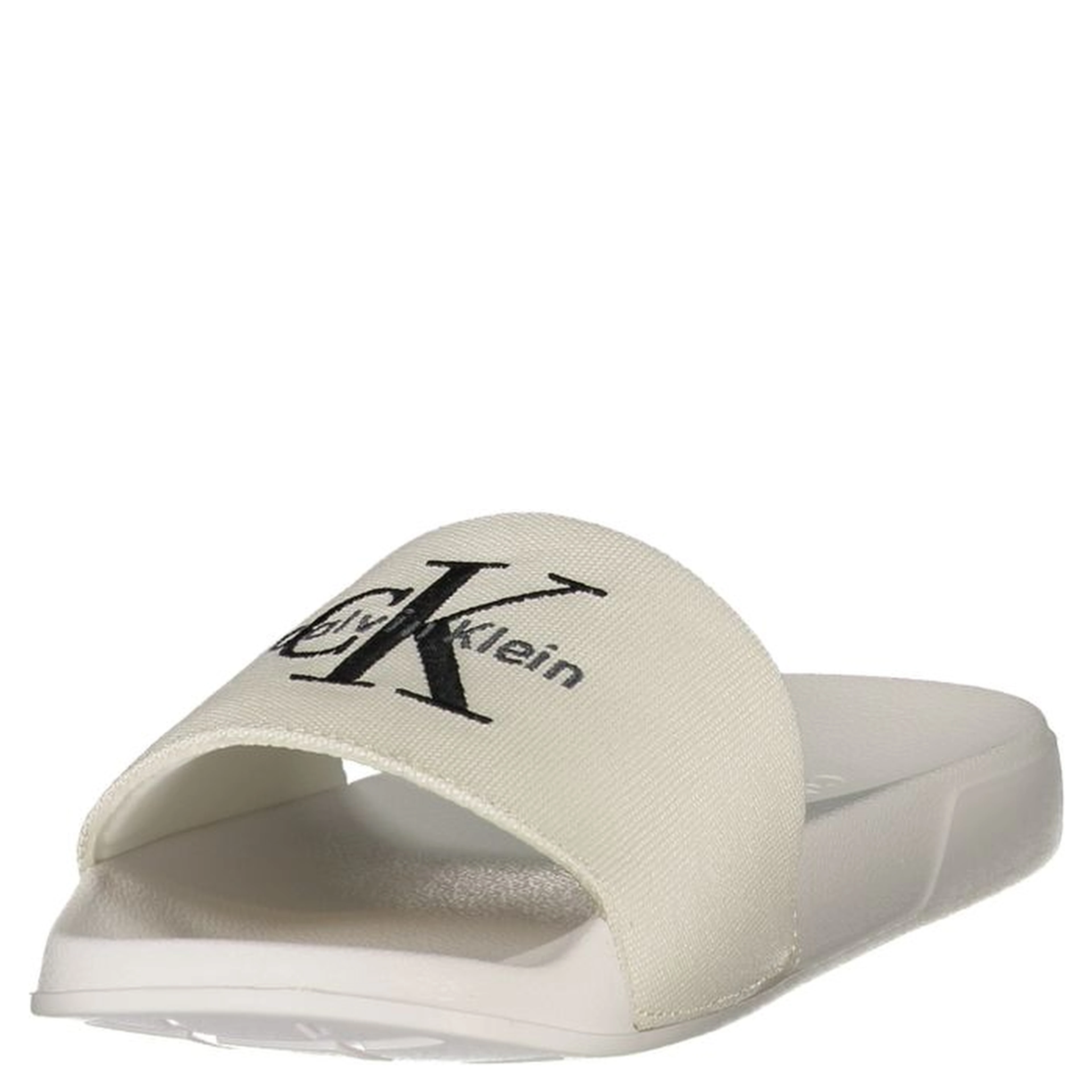 White Polyester Women's Slipper