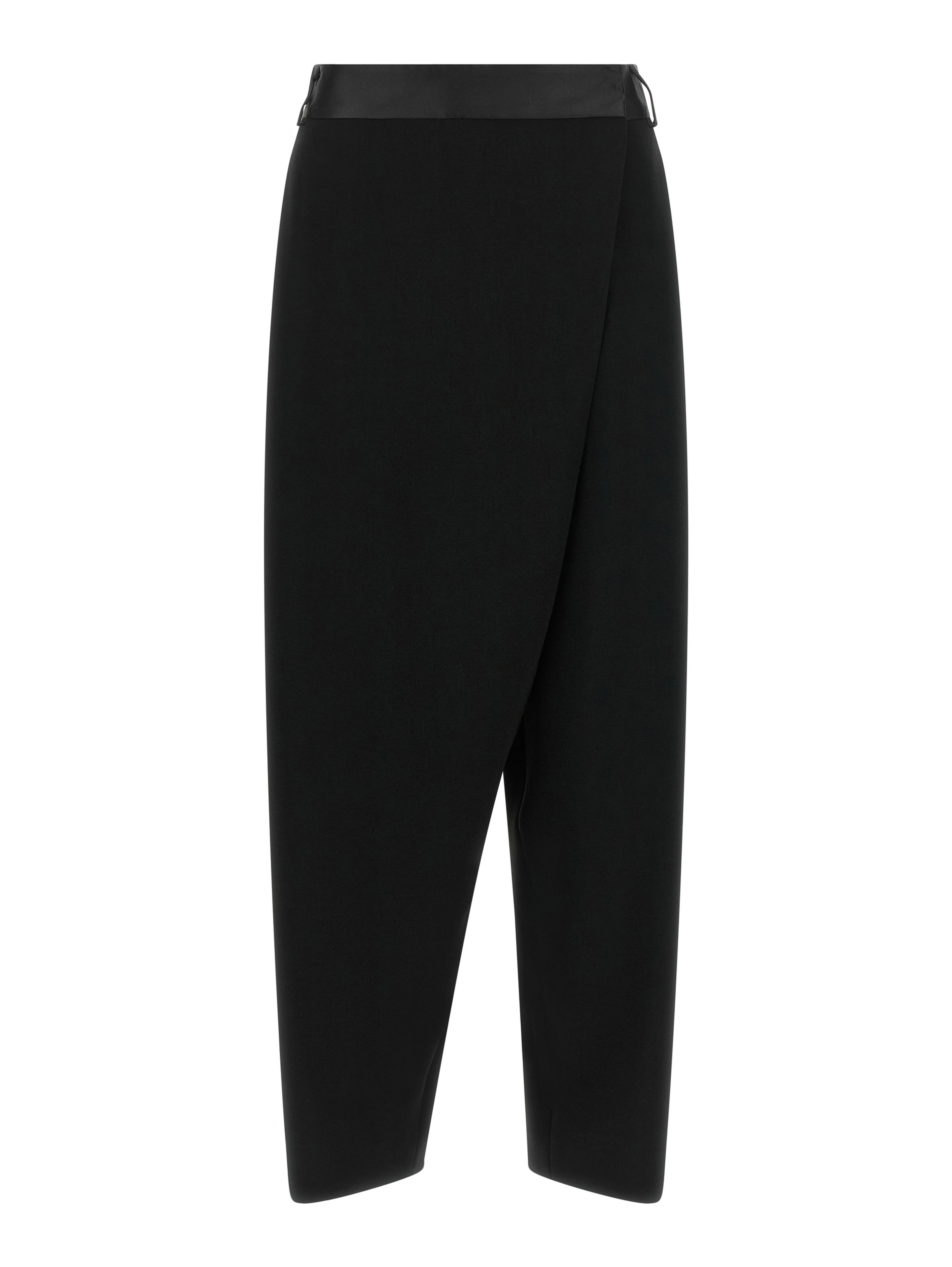 Black Triacetate Dress Pants