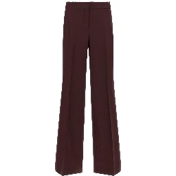 Purple Polyester Pants