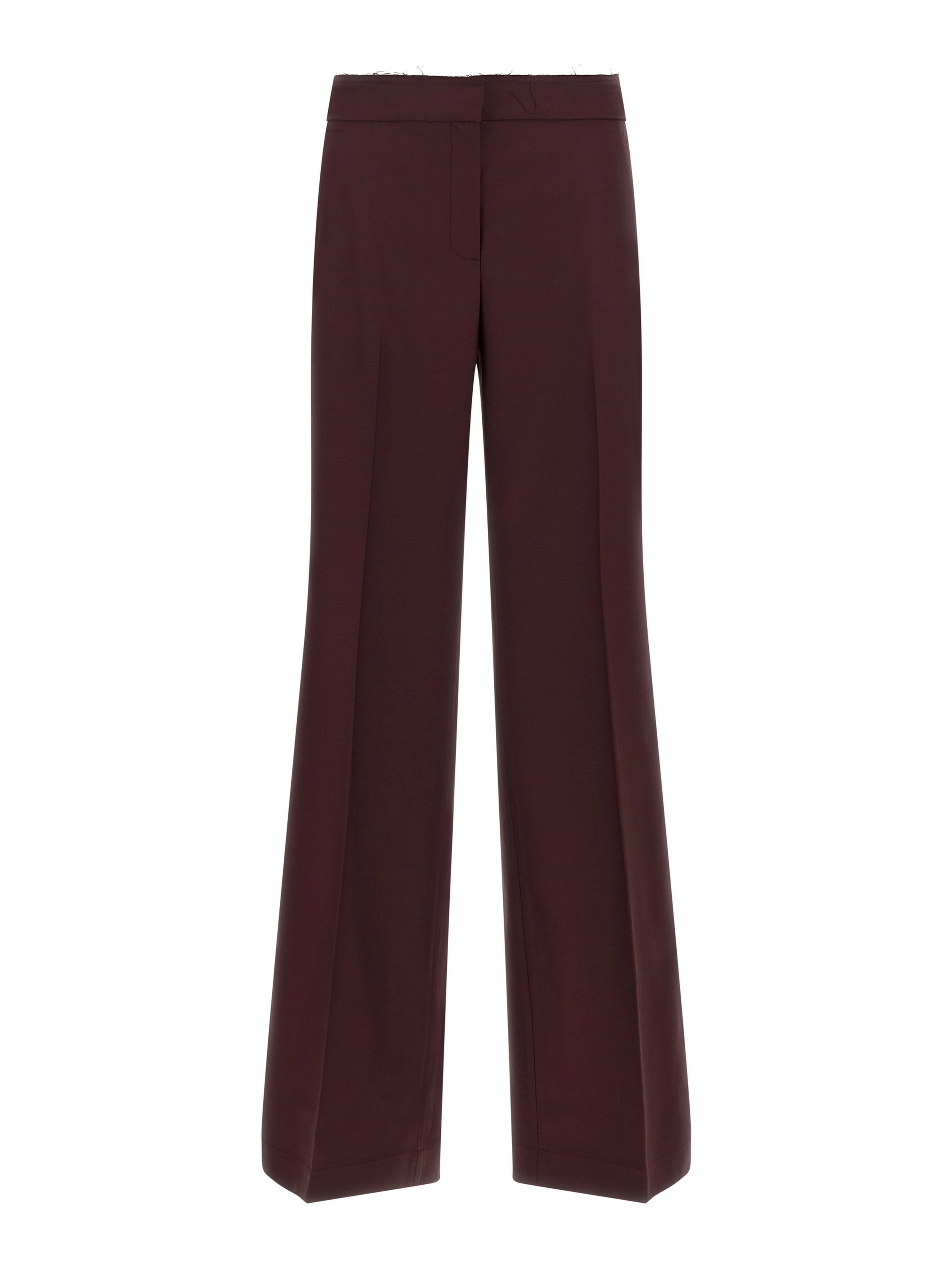 Purple Polyester Pants