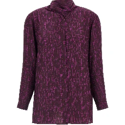 Purple Silk Blouse