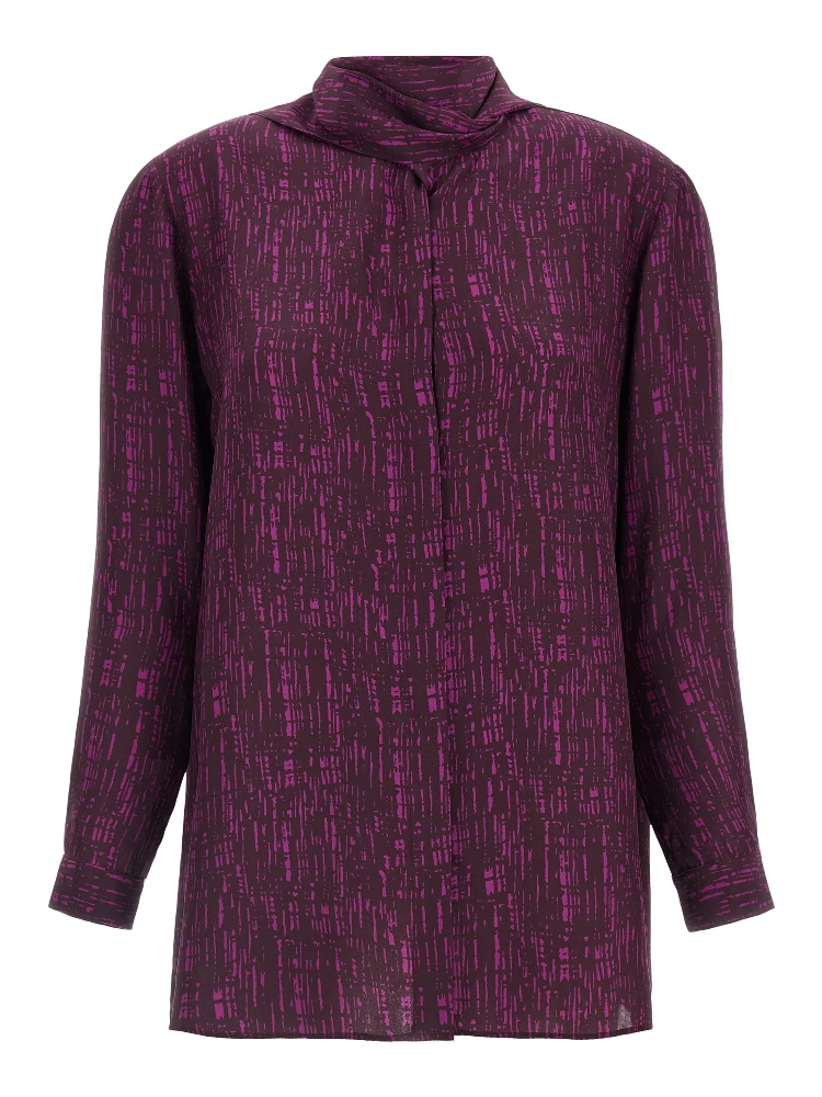 Purple Silk Blouse