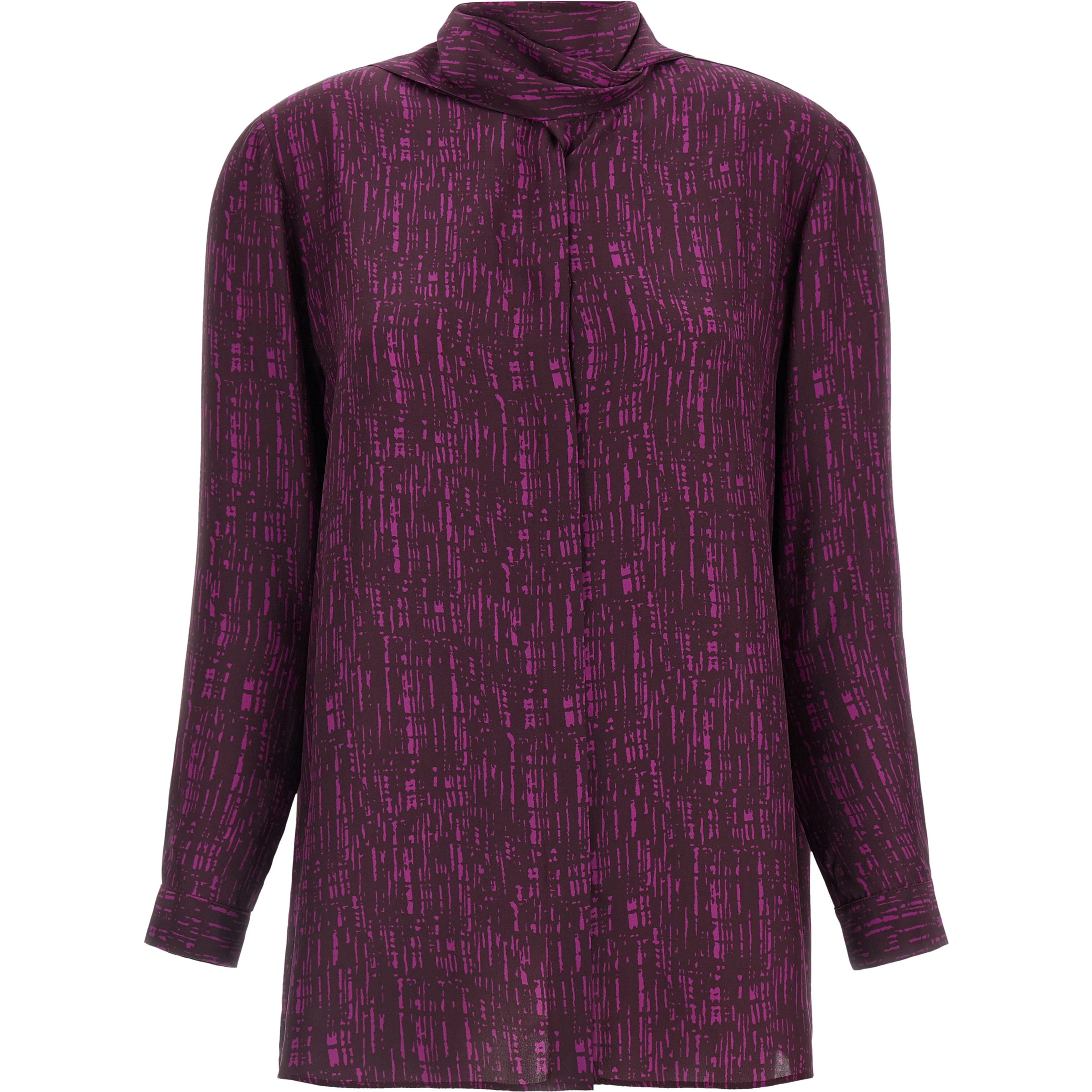 Purple Silk Blouse