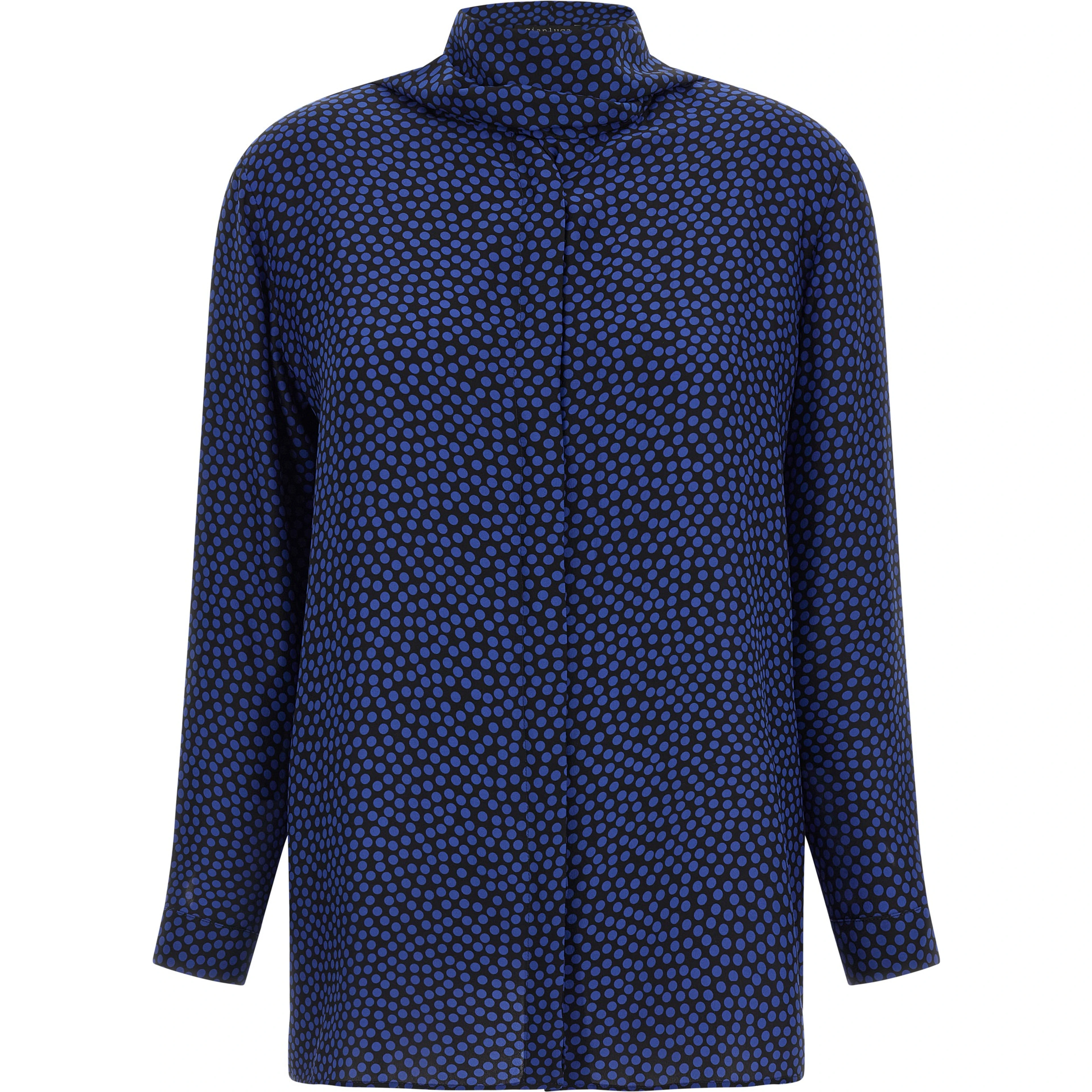Blue Silk Blouse